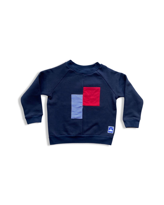 PIET Color Block Sweater No. 13 / SIZE 4-5 years